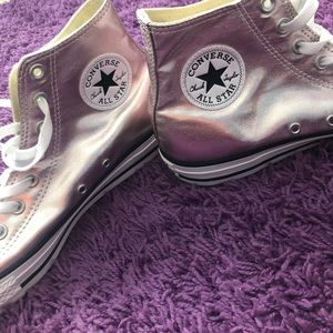 Converse All Star High Tops - Rose Gold Metallic